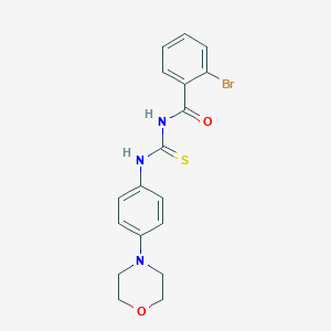 molecular formula C18H18BrN3O2S B251743 N-(2-bromobenzoyl)-N'-[4-(4-morpholinyl)phenyl]thiourea 