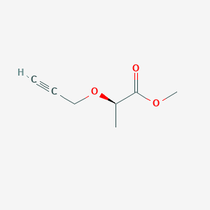molecular formula C7H10O3 B2517450 methyl (2R)-2-(prop-2-yn-1-yloxy)propanoate CAS No. 1253297-25-4