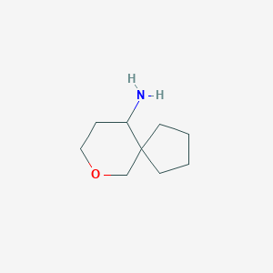 molecular formula C9H17NO B2517455 7-Oxaspiro[4.5]decan-10-amine CAS No. 1545389-85-2