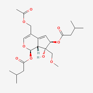 molecular formula C23H34O9 B2517489 Valeriandoid F CAS No. 1427162-60-4
