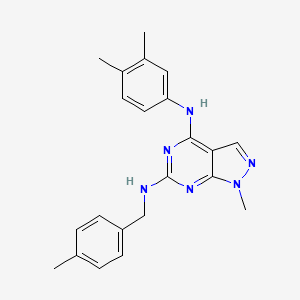N~4~-(3,4-dimethylphenyl)-1-methyl-N~6~-(4-methylbenzyl)-1H-pyrazolo[3,4-d]pyrimidine-4,6-diamine