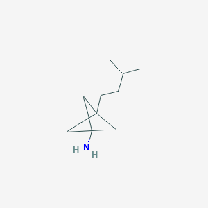 3-(3-Methylbutyl)bicyclo[1.1.1]pentan-1-amine