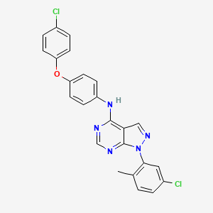 1-(5-chloro-2-methylphenyl)-N-(4-(4-chlorophenoxy)phenyl)-1H-pyrazolo[3,4-d]pyrimidin-4-amine