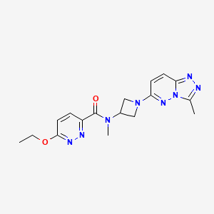 6-ethoxy-N-methyl-N-(1-(3-methyl-[1,2,4]triazolo[4,3-b]pyridazin-6-yl)azetidin-3-yl)pyridazine-3-carboxamide