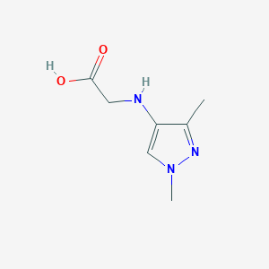 2-[(1,3-Dimethylpyrazol-4-yl)amino]acetic acid