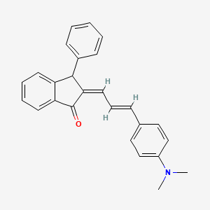 2-{3-[4-(Dimethylamino)phenyl]-2-propenylidene}-3-phenyl-1-indanone