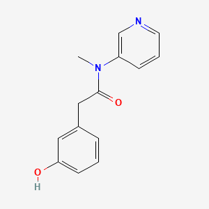 2-(3-Hydroxyphenyl)-N-methyl-N-(pyridin-3-yl)acetamide