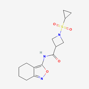 1-(cyclopropylsulfonyl)-N-(4,5,6,7-tetrahydrobenzo[c]isoxazol-3-yl)azetidine-3-carboxamide