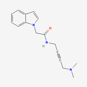 molecular formula C16H19N3O B2517559 N-(4-(dimethylamino)but-2-yn-1-yl)-2-(1H-indol-1-yl)acetamide CAS No. 1396865-68-1