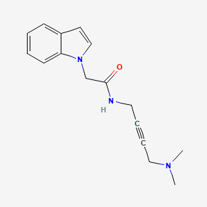 N-(4-(dimethylamino)but-2-yn-1-yl)-2-(1H-indol-1-yl)acetamide