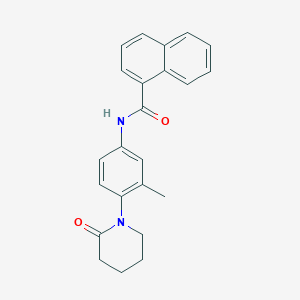 N-[3-methyl-4-(2-oxopiperidin-1-yl)phenyl]naphthalene-1-carboxamide