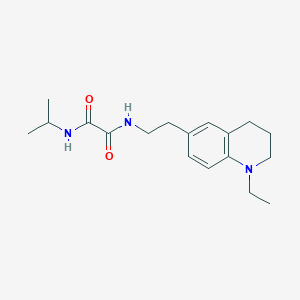 molecular formula C18H27N3O2 B2517612 N1-(2-(1-ethyl-1,2,3,4-tetrahydroquinolin-6-yl)ethyl)-N2-isopropyloxalamide CAS No. 955531-52-9