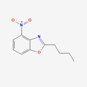 molecular formula C11H12N2O3 B2517613 2-Butyl-4-nitro-1,3-benzoxazole CAS No. 923224-88-8
