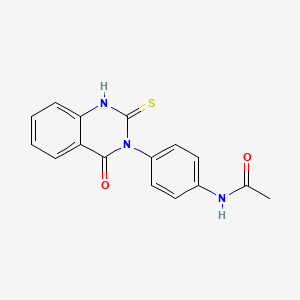 N-[4-(4-oxo-2-sulfanylquinazolin-3(4H)-yl)phenyl]acetamide