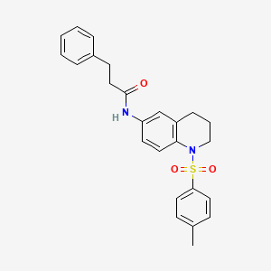 3-phenyl-N-(1-tosyl-1,2,3,4-tetrahydroquinolin-6-yl)propanamide