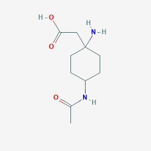 [4-(Acetylamino)-1-aminocyclohexyl]acetic acid