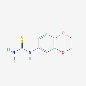 molecular formula C9H10N2O2S B2517682 (2,3-Dihydro-benzo[1,4]dioxin-6-yl)-thiourea CAS No. 420130-76-3