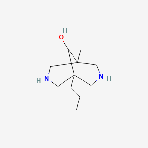 1-Methyl-5-propyl-3,7-diazabicyclo[3.3.1]nonan-9-ol