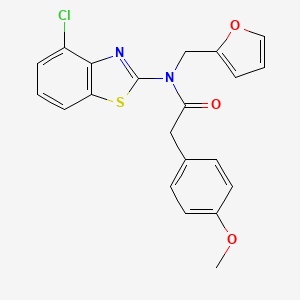 N-(4-chlorobenzo[d]thiazol-2-yl)-N-(furan-2-ylmethyl)-2-(4-methoxyphenyl)acetamide