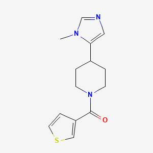 [4-(3-Methylimidazol-4-yl)piperidin-1-yl]-thiophen-3-ylmethanone