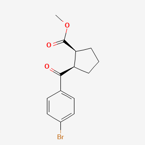 B2517778 (1S,2R)-methyl 2-(4-bromobenzoyl)cyclopentanecarboxylate,CIS CAS No. 791594-11-1