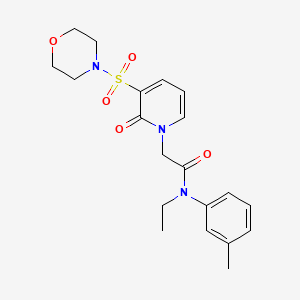 molecular formula C20H25N3O5S B2517794 N-ethyl-N-(3-methylphenyl)-2-[3-(morpholine-4-sulfonyl)-2-oxo-1,2-dihydropyridin-1-yl]acetamide CAS No. 1251617-22-7