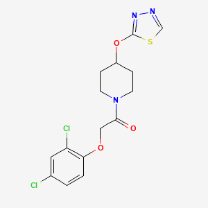 1-(4-((1,3,4-Thiadiazol-2-yl)oxy)piperidin-1-yl)-2-(2,4-dichlorophenoxy)ethan-1-one