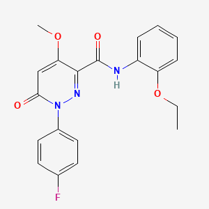 molecular formula C20H18FN3O4 B2517815 N-(2-ethoxyphenyl)-1-(4-fluorophenyl)-4-methoxy-6-oxo-1,6-dihydropyridazine-3-carboxamide CAS No. 921836-54-6