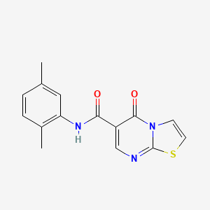 molecular formula C15H13N3O2S B2517836 N-(2,5-dimethylphenyl)-5-oxo-5H-[1,3]thiazolo[3,2-a]pyrimidine-6-carboxamide CAS No. 851944-33-7