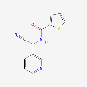 molecular formula C12H9N3OS B2517889 N-[cyano(pyridin-3-yl)methyl]thiophene-2-carboxamide CAS No. 1267552-43-1