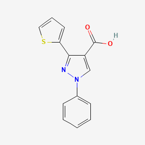 1-phenyl-3-(thiophen-2-yl)-1H-pyrazole-4-carboxylic acid