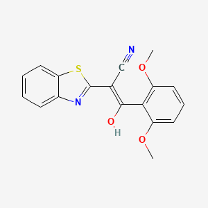 (E)-2-(benzo[d]thiazol-2(3H)-ylidene)-3-(2,6-dimethoxyphenyl)-3-oxopropanenitrile