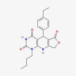 1-butyl-5-(4-ethylphenyl)-5,9-dihydrofuro[3',4':5,6]pyrido[2,3-d]pyrimidine-2,4,6(1H,3H,8H)-trione