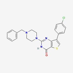 2-(4-benzylpiperazin-1-yl)-7-(4-chlorophenyl)thieno[3,2-d]pyrimidin-4(3H)-one