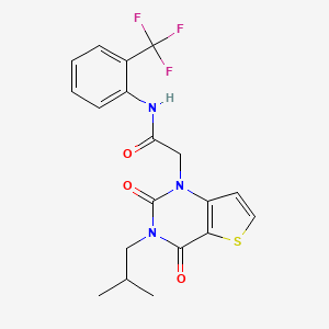 2-[3-(2-methylpropyl)-2,4-dioxo-3,4-dihydrothieno[3,2-d]pyrimidin-1(2H)-yl]-N-[2-(trifluoromethyl)phenyl]acetamide