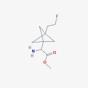 Methyl 2-amino-2-[3-(2-fluoroethyl)-1-bicyclo[1.1.1]pentanyl]acetate