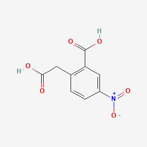 molecular formula C9H7NO6 B2517938 2-(Carboxymethyl)-5-nitrobenzoic acid CAS No. 3898-66-6