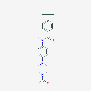molecular formula C23H29N3O2 B251797 N-[4-(4-acetyl-1-piperazinyl)phenyl]-4-tert-butylbenzamide 