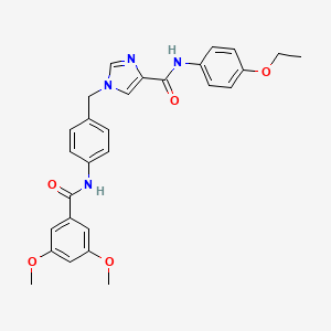 1-(4-(3,5-dimethoxybenzamido)benzyl)-N-(4-ethoxyphenyl)-1H-imidazole-4-carboxamide