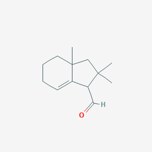 molecular formula C13H20O B025180 3a,4,5,6-Tetrahydro-2,2,3a-trimethylindancarbaldehyde CAS No. 100231-76-3