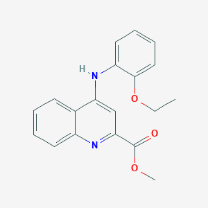 molecular formula C19H18N2O3 B2518000 Methyl 4-[(2-ethoxyphenyl)amino]quinoline-2-carboxylate CAS No. 1206992-40-6