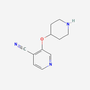 3-(Piperidin-4-yloxy)pyridine-4-carbonitrile