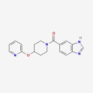 (1H-benzo[d]imidazol-5-yl)(4-(pyridin-2-yloxy)piperidin-1-yl)methanone