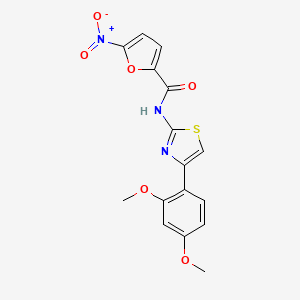 N-[4-(2,4-dimethoxyphenyl)-1,3-thiazol-2-yl]-5-nitrofuran-2-carboxamide