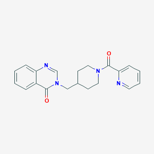 molecular formula C20H20N4O2 B2518071 3-{[1-(Pyridine-2-carbonyl)piperidin-4-yl]methyl}-3,4-dihydroquinazolin-4-one CAS No. 2380145-06-0