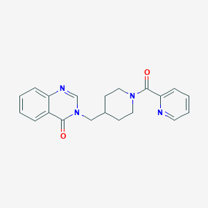 3-[[1-(Pyridine-2-carbonyl)piperidin-4-yl]methyl]quinazolin-4-one