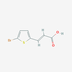 molecular formula C7H5BrO2S B2518084 (E)-3-(5-Bromothiophen-2-YL)acrylic acid CAS No. 29079-97-8; 50868-68-3