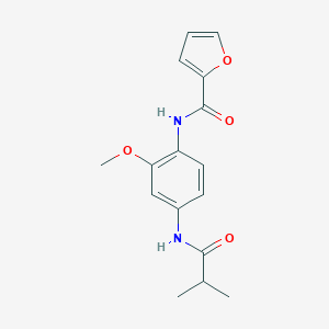 molecular formula C16H18N2O4 B251814 N-[4-(isobutyrylamino)-2-methoxyphenyl]-2-furamide 