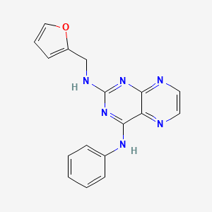 molecular formula C17H14N6O B2518194 N2-(furan-2-ylmethyl)-N4-phenylpteridine-2,4-diamine CAS No. 946218-82-2