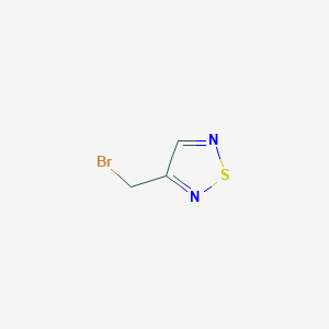 molecular formula C3H3BrN2S B2518195 3-(Bromomethyl)-1,2,5-thiadiazole CAS No. 53012-70-7